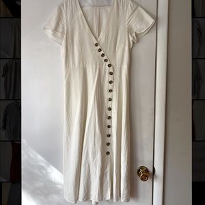 Madewell Creme Midi Dress